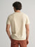 Gant Men Beige Solid Round Neck Short Sleeves T-Shirt