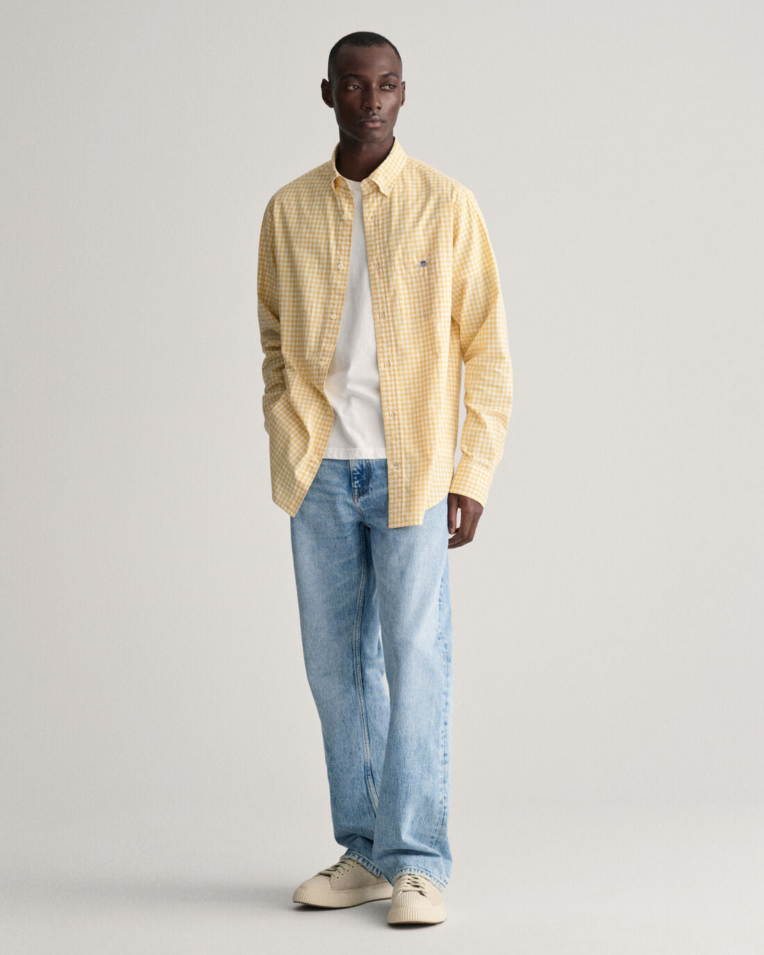 yellow button top
