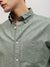 Gant Men Green Solid Button-down Collar Full Sleeves Shirt
