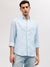 Gant Men Blue Striped Button-down Collar Full Sleeves Shirt