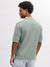 Gant Men Green Solid Spread Collar Short Sleeves Shirt