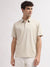 Gant Men Beige Solid Polo Collar Short Sleeves T-Shirt