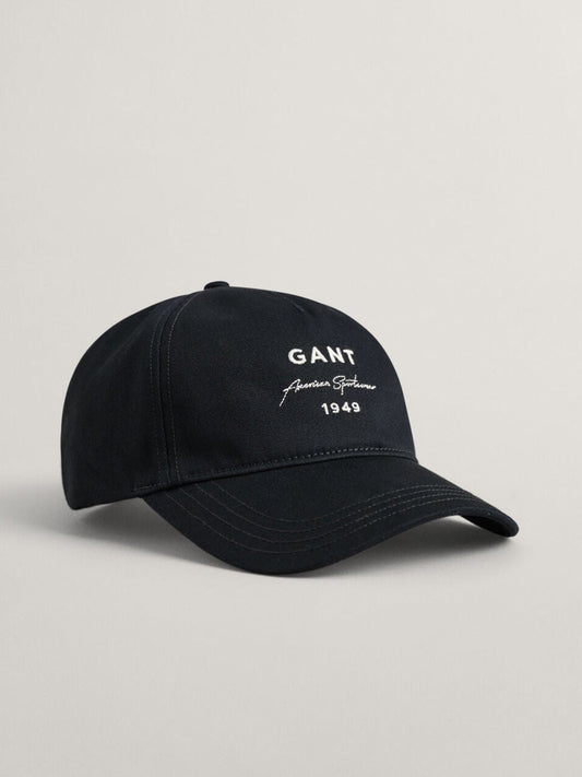 Gant Men Black Solid Baseball Cap