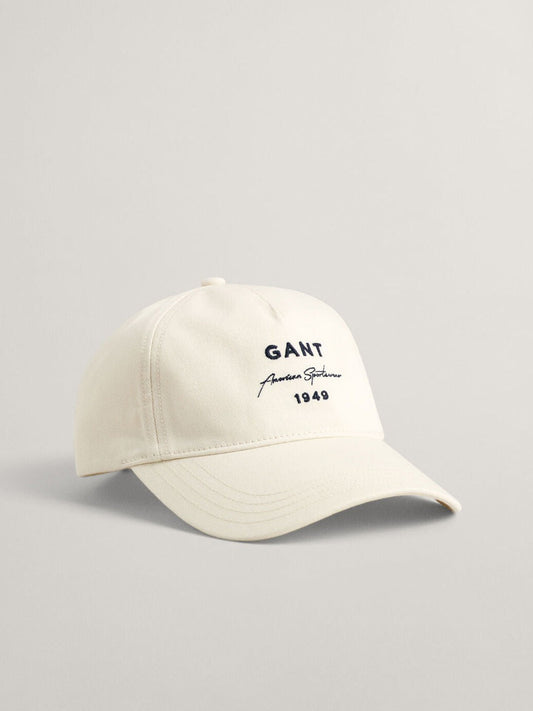 Gant Men Cream Solid Baseball Cap