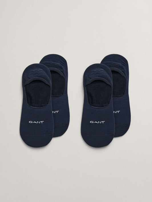 Gant Men Navy Blue Solid Shoe Liners Socks