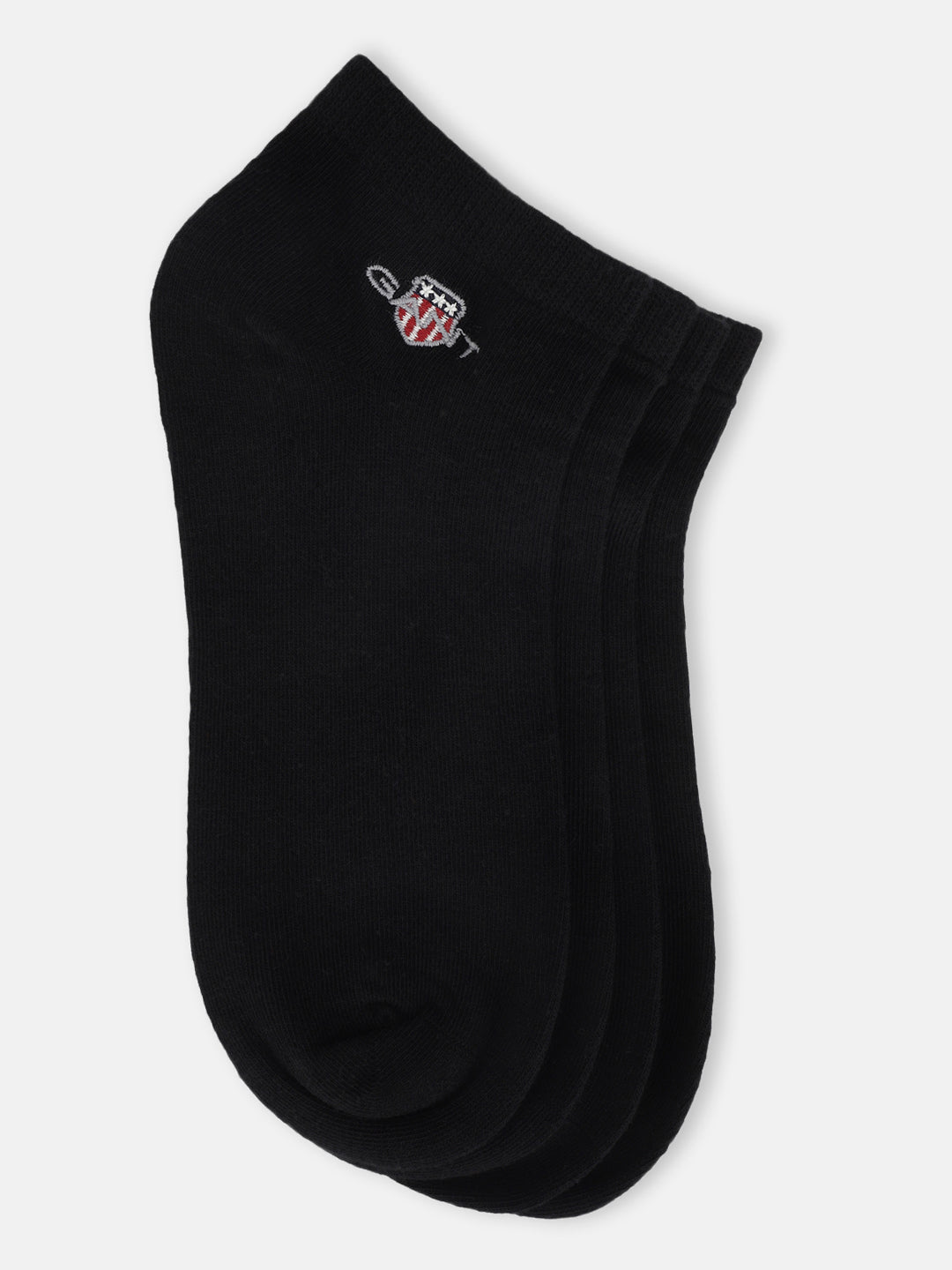 Gant Men Black Solid Ankle Length Socks