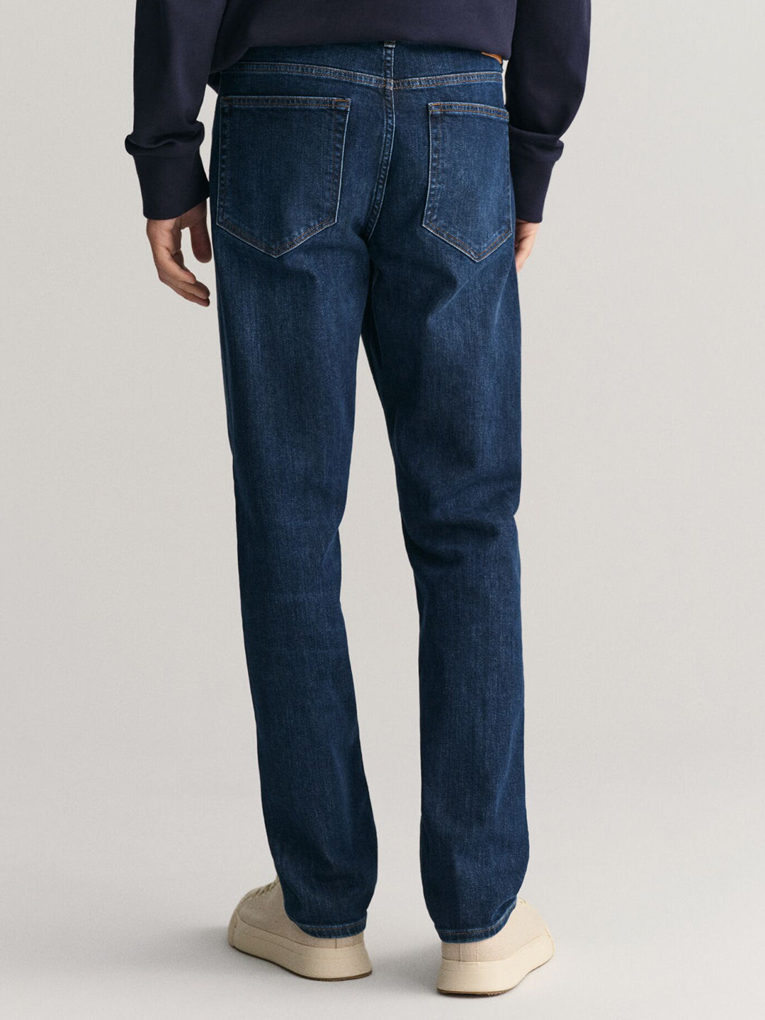Gant Men Blue Washed Regular Fit Mid-Rise Jeans