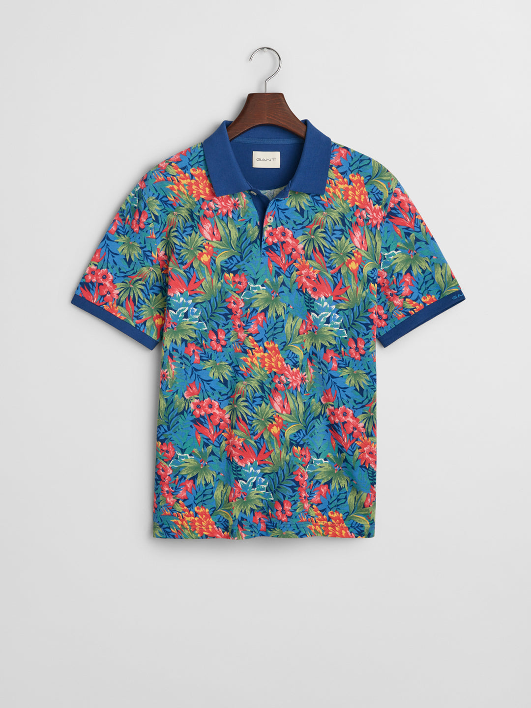 Gant Men Blue Polo Collar Short Sleeves Tshirt