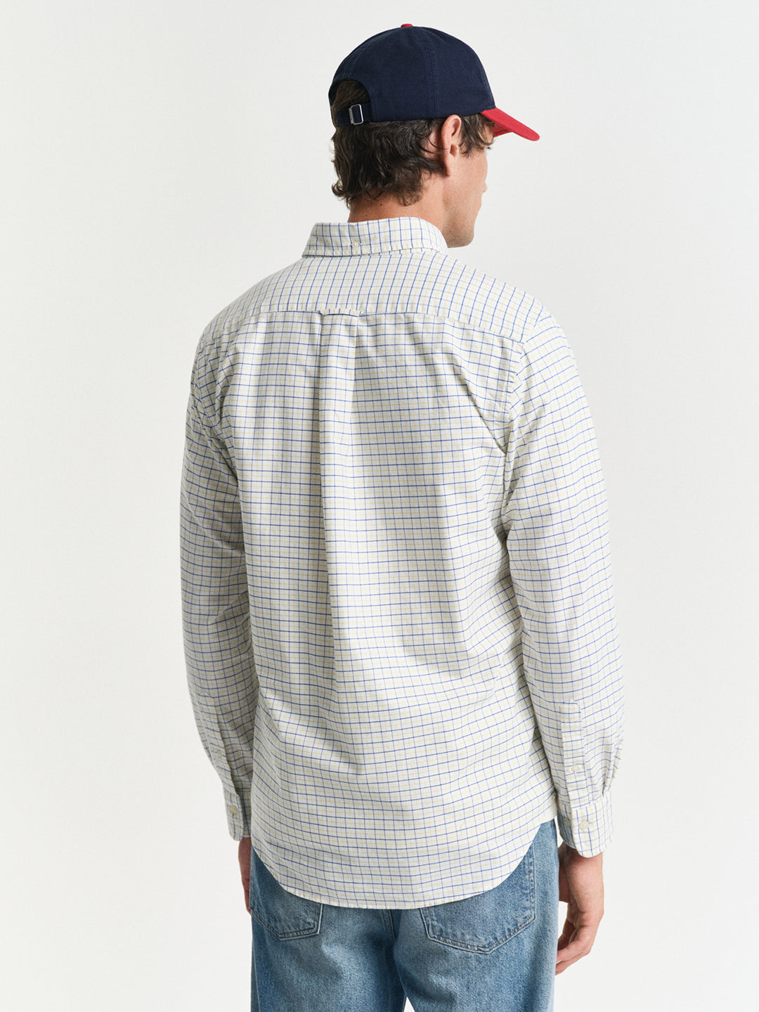 Gant Men Blue Button-Down Collar Full Sleeves Shirt