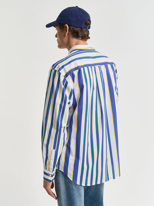 Gant Men Multi Button-Down Collar Full Sleeves Shirt