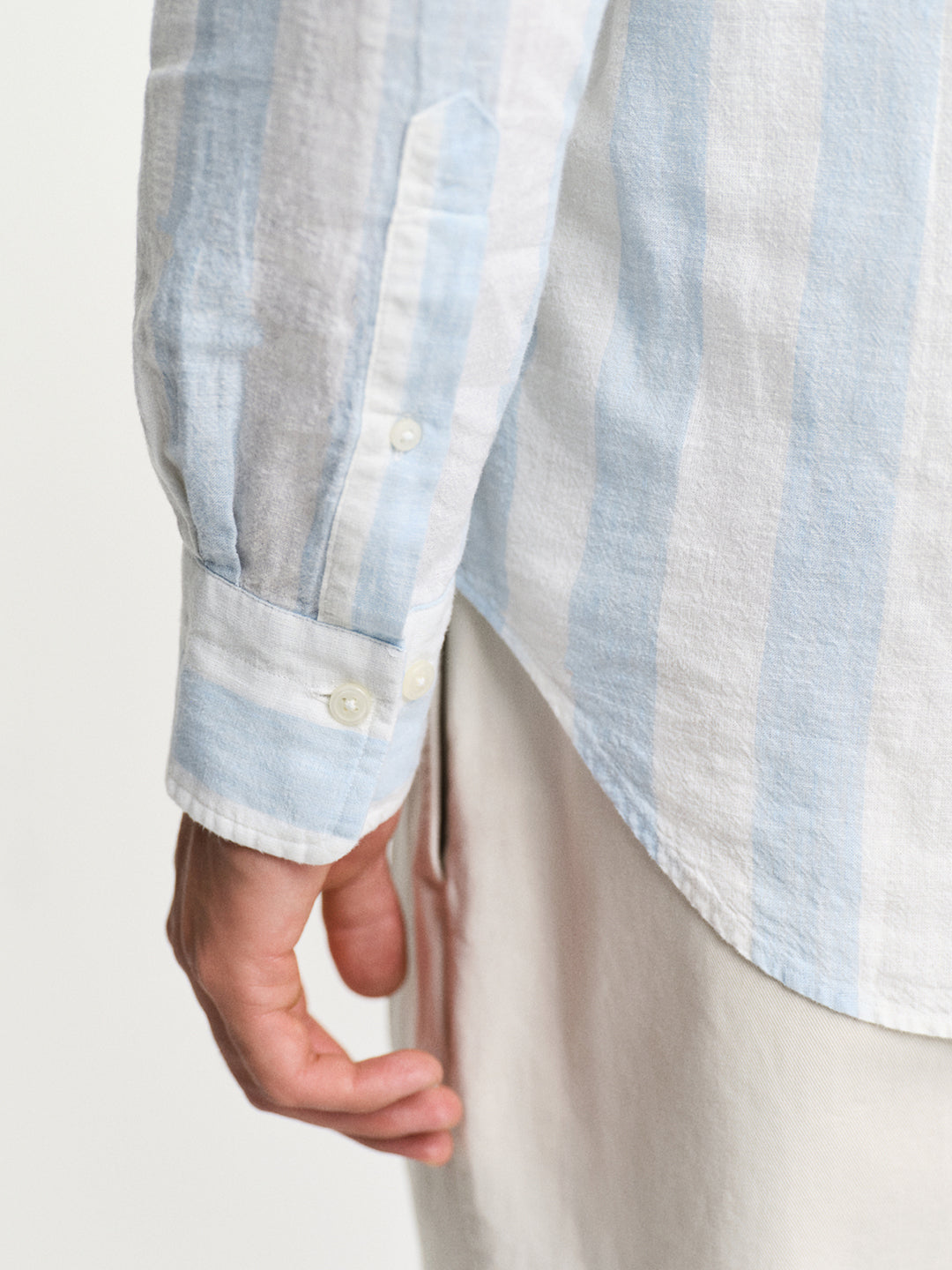 Gant Men Blue Button-Down Collar Full Sleeves Shirt