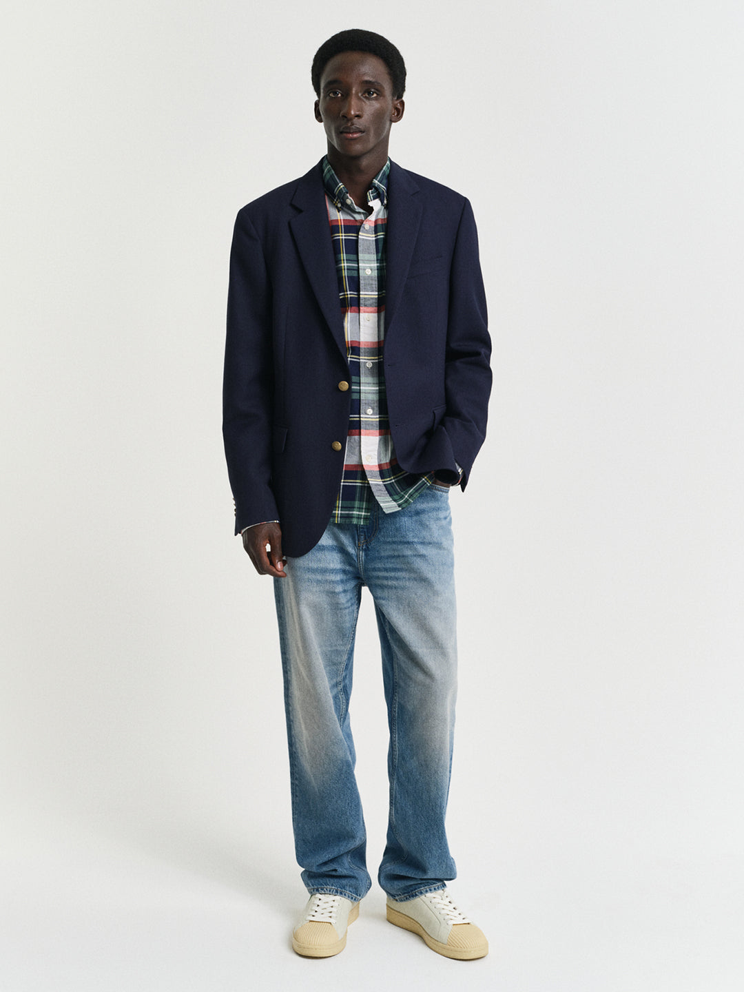 Gant Men Red Button-Down Collar Full Sleeves Shirt