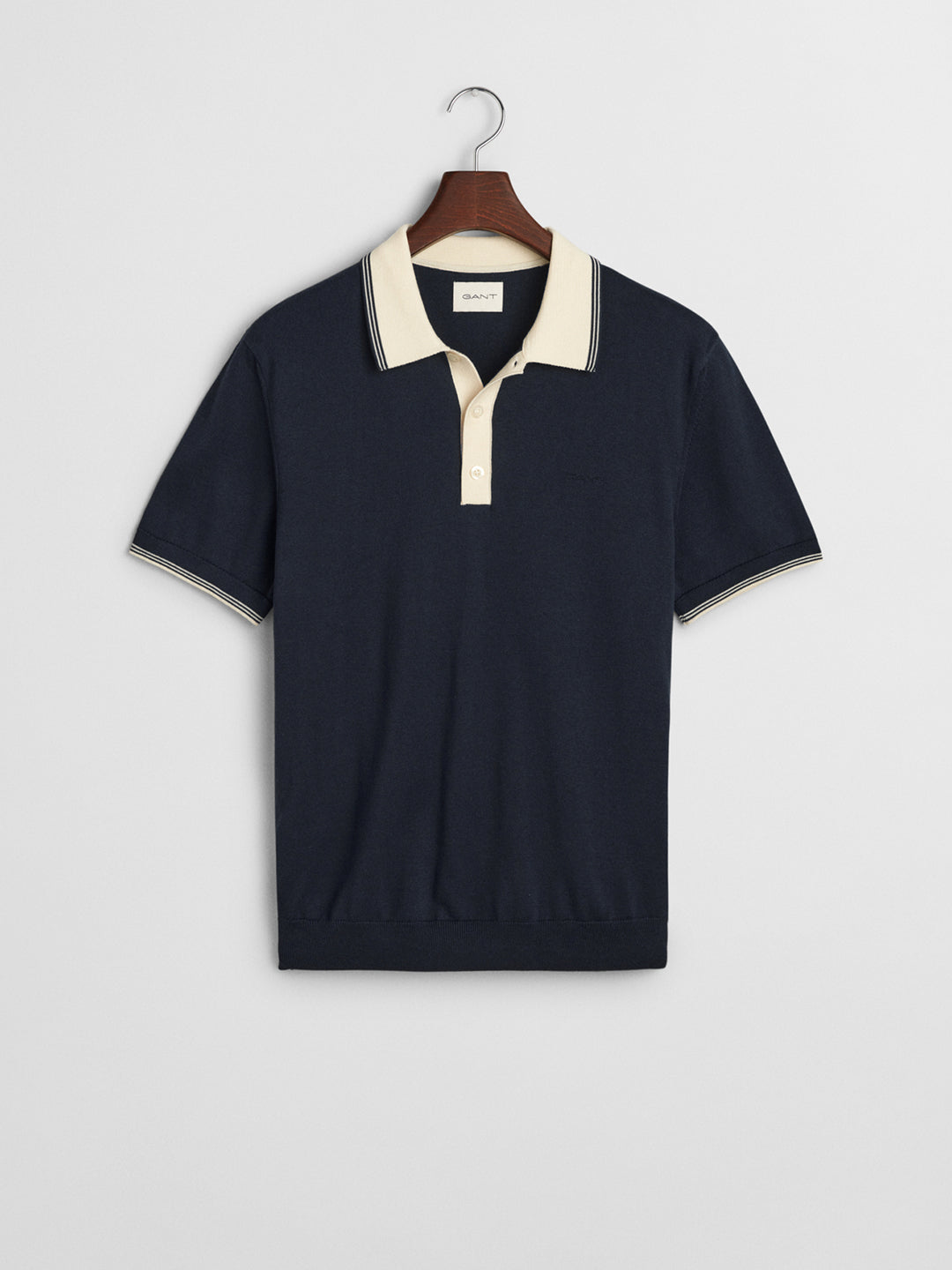 Gant Men Blue Polo Collar Short Sleeves Tshirt