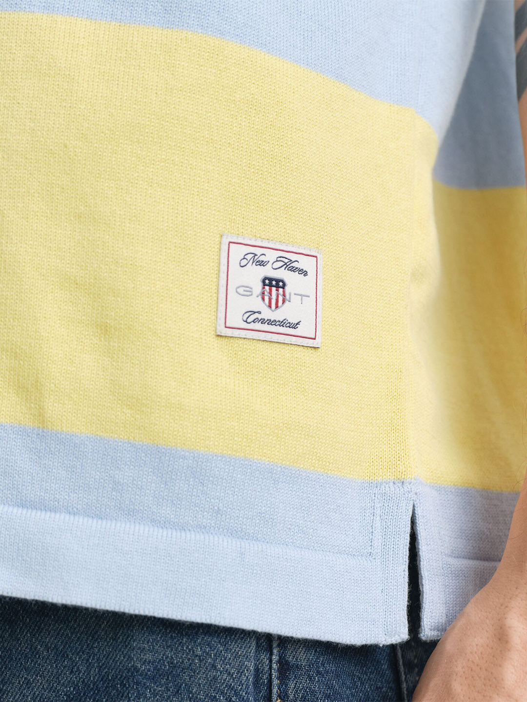 Gant Men Blue Polo Collar Short Sleeves Tshirt