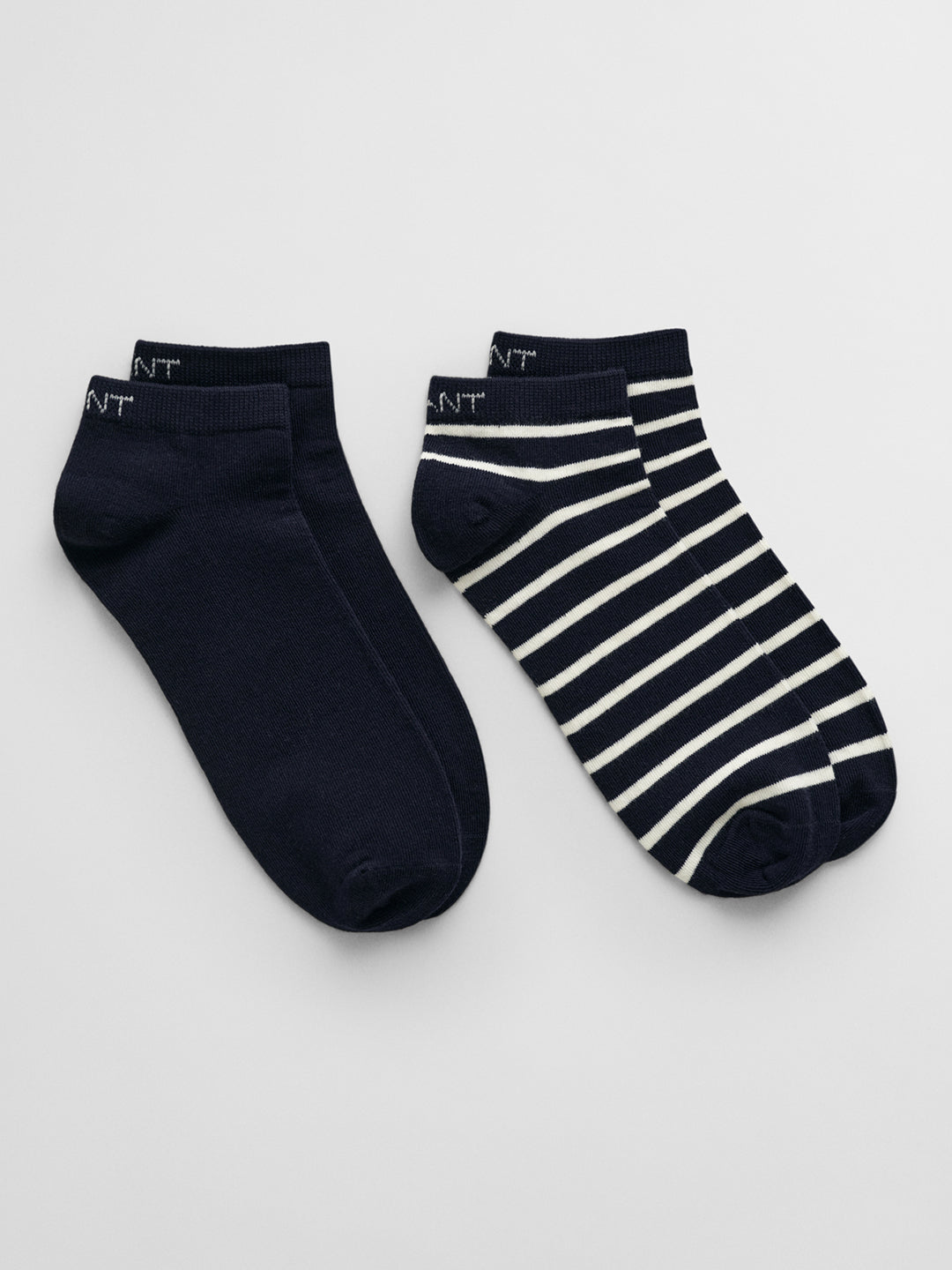 Gant Men Blue Striped Ankle Length Socks