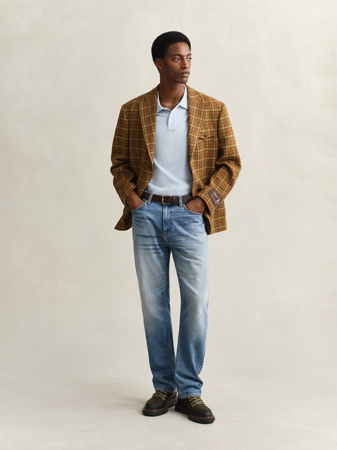 GANT Men Blue Shield Pique Polo T-Shirt