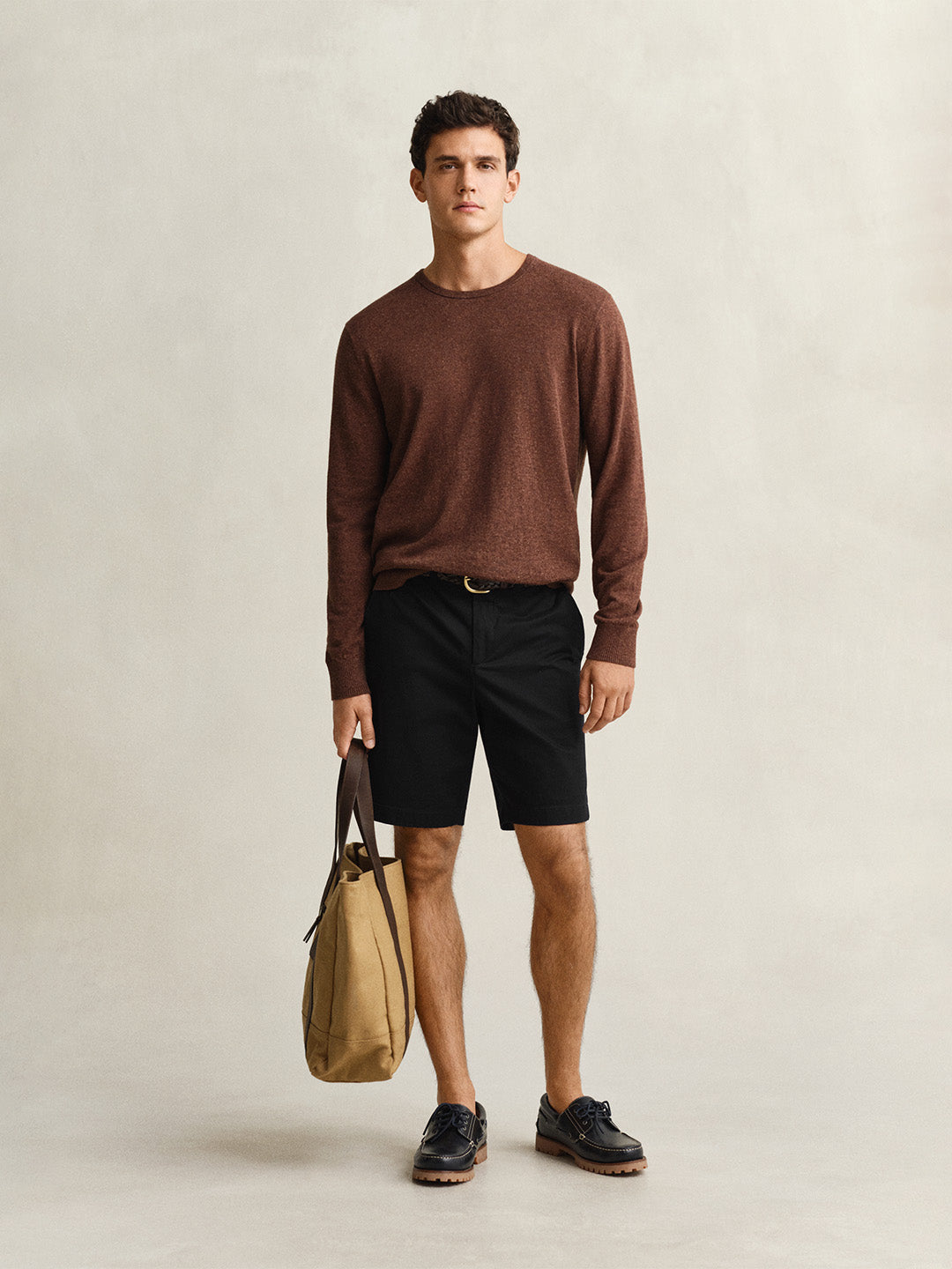 Gant Men Black Solid Regular Fit Shorts
