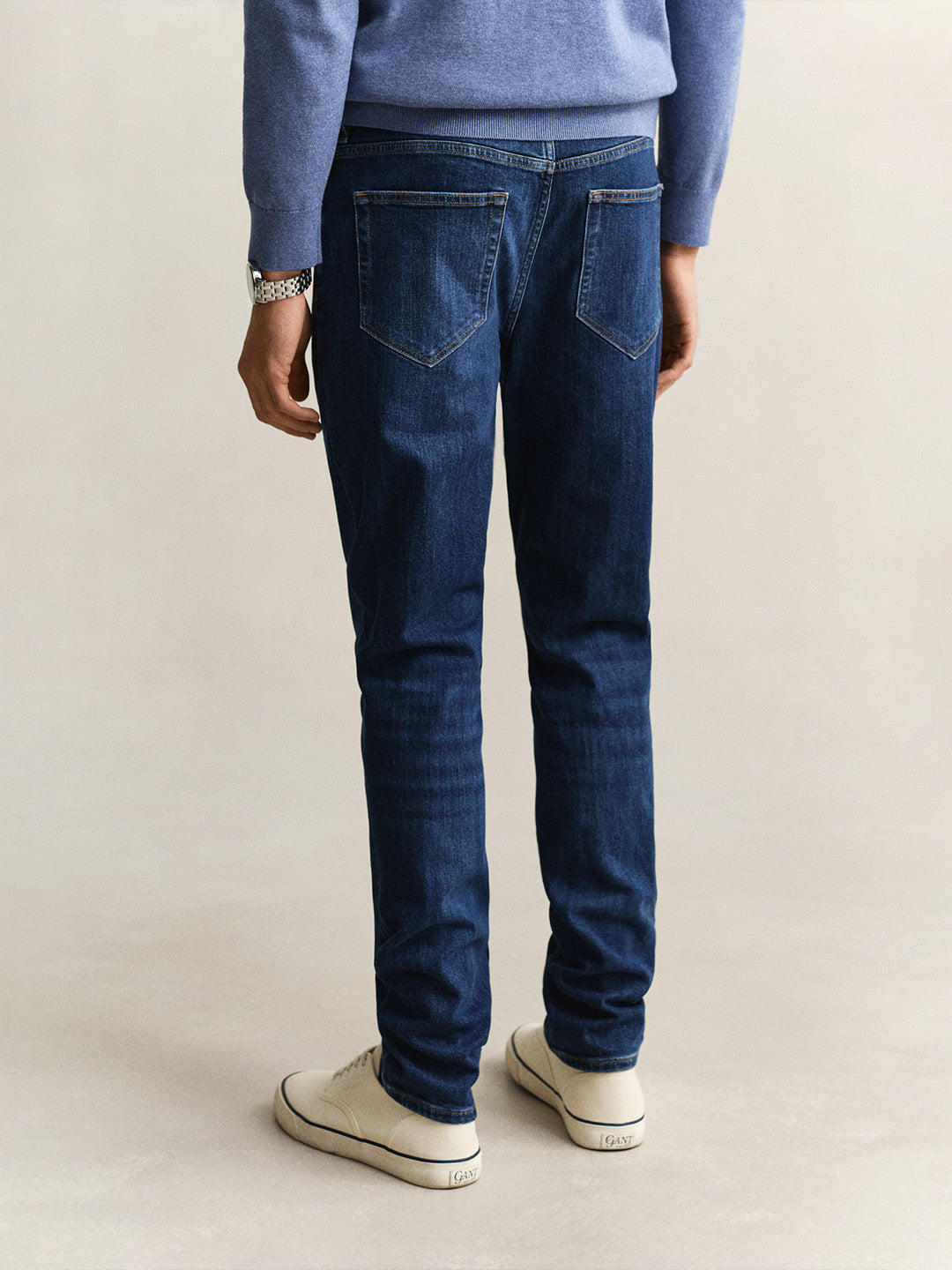 Gant Men Navy Blue Slim Fit Jeans