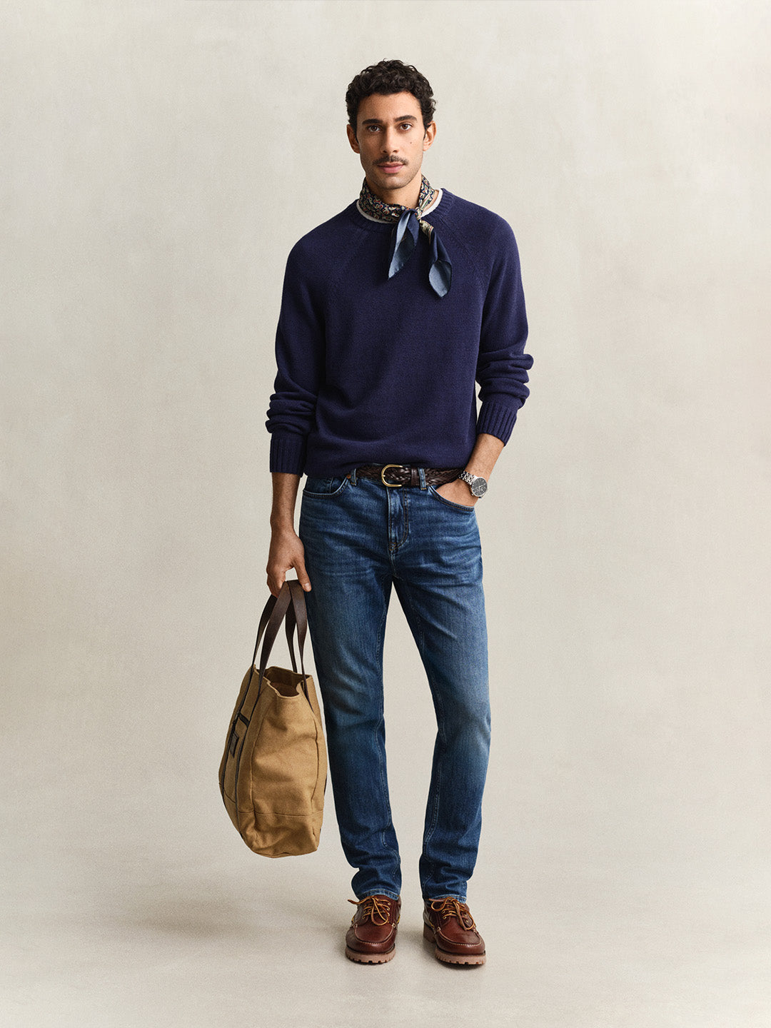 Gant Men Navy Blue Slim Fit Jeans