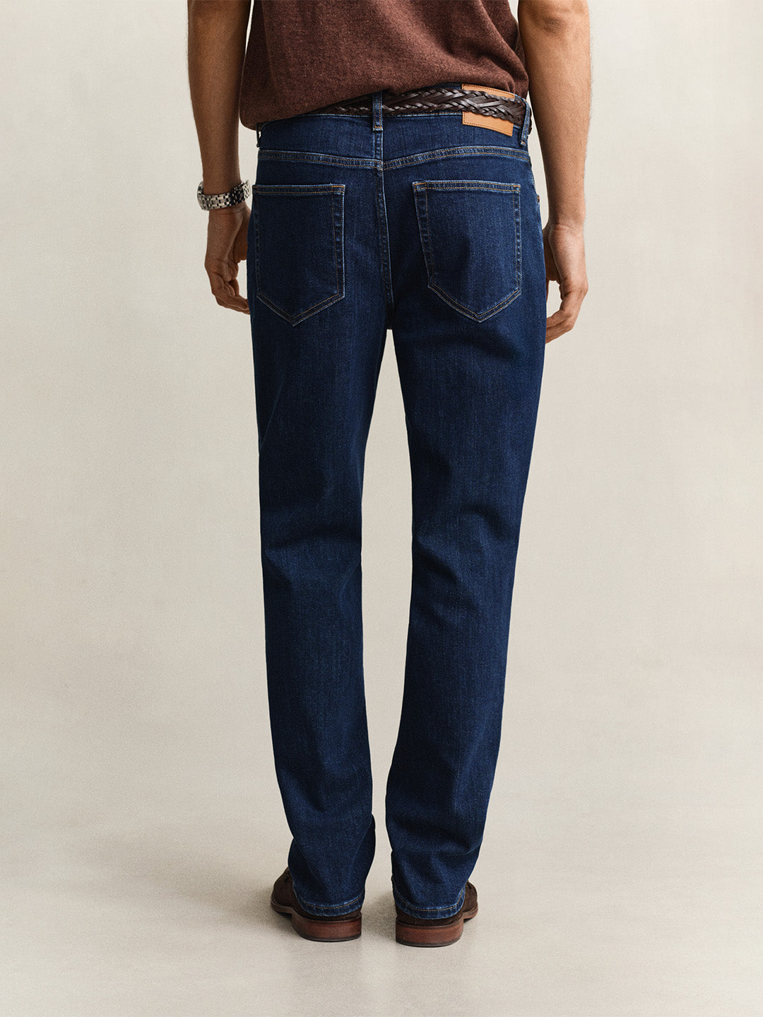 Gant Men Navy Blue Regular Fit Jeans