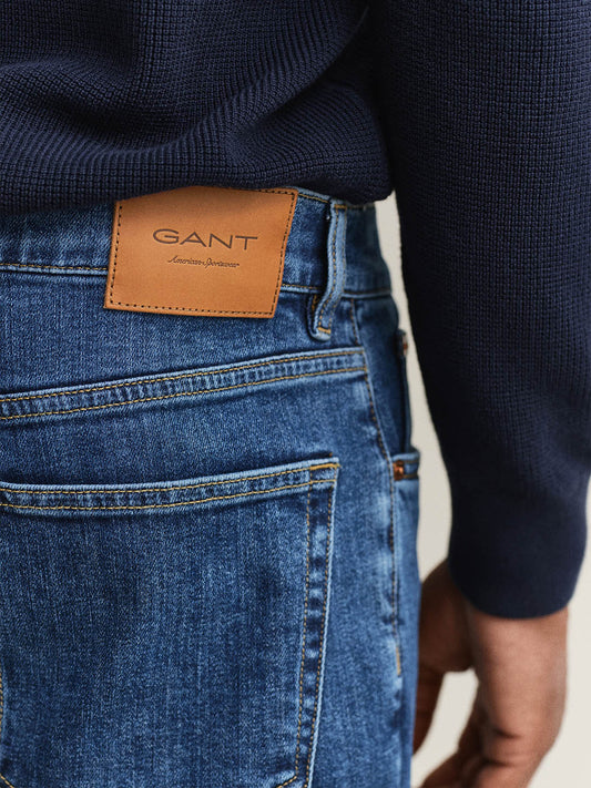 Gant Men Blue Regular Fit Jeans