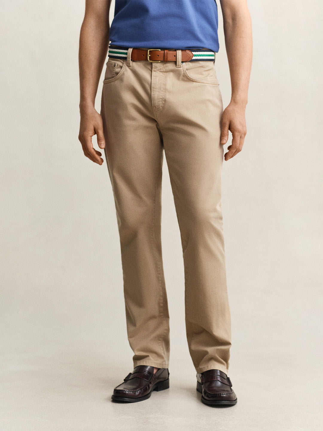 Gant Men Khaki Regular Fit Jeans