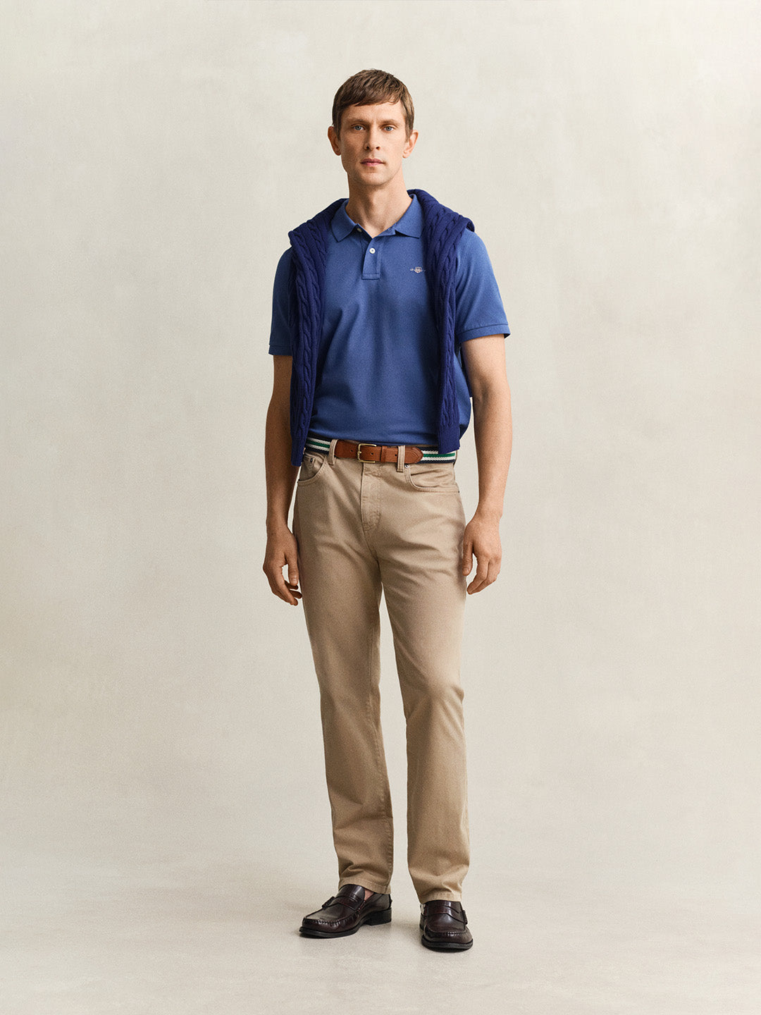 Gant Men Khaki Regular Fit Jeans