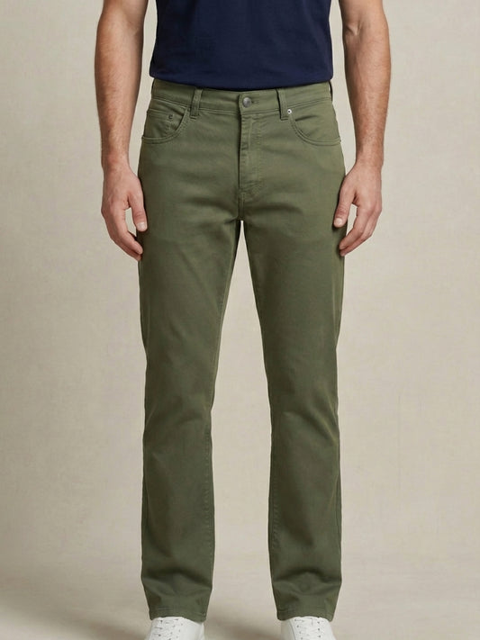 Gant Men Green Solid Mid Rise Jeans