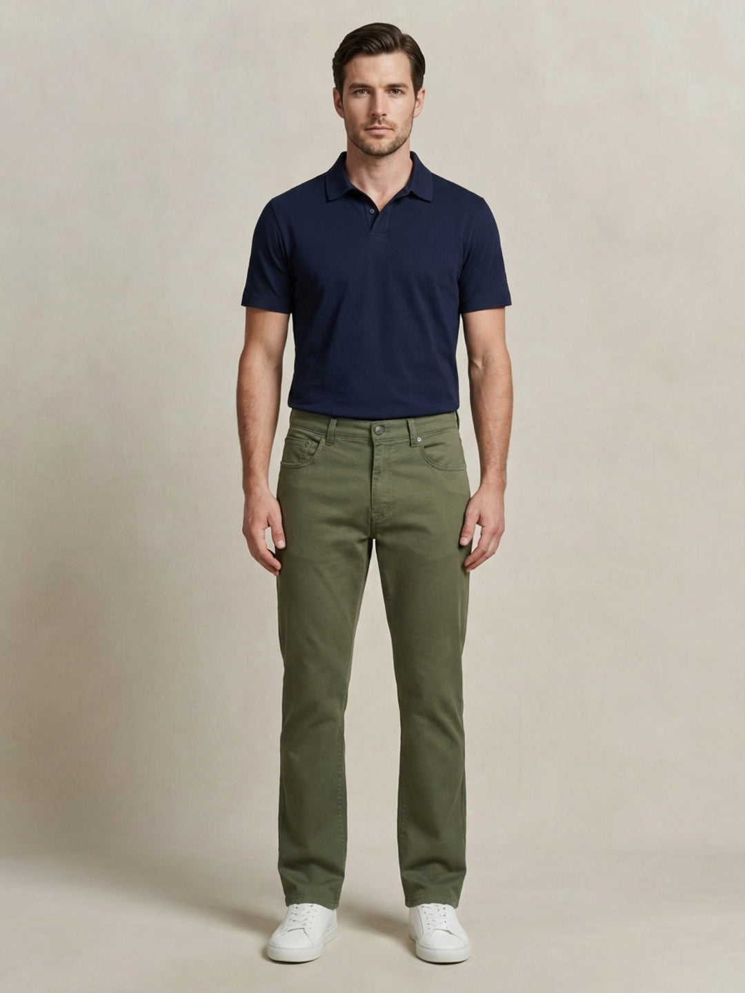 Gant Men Green Solid Mid Rise Jeans