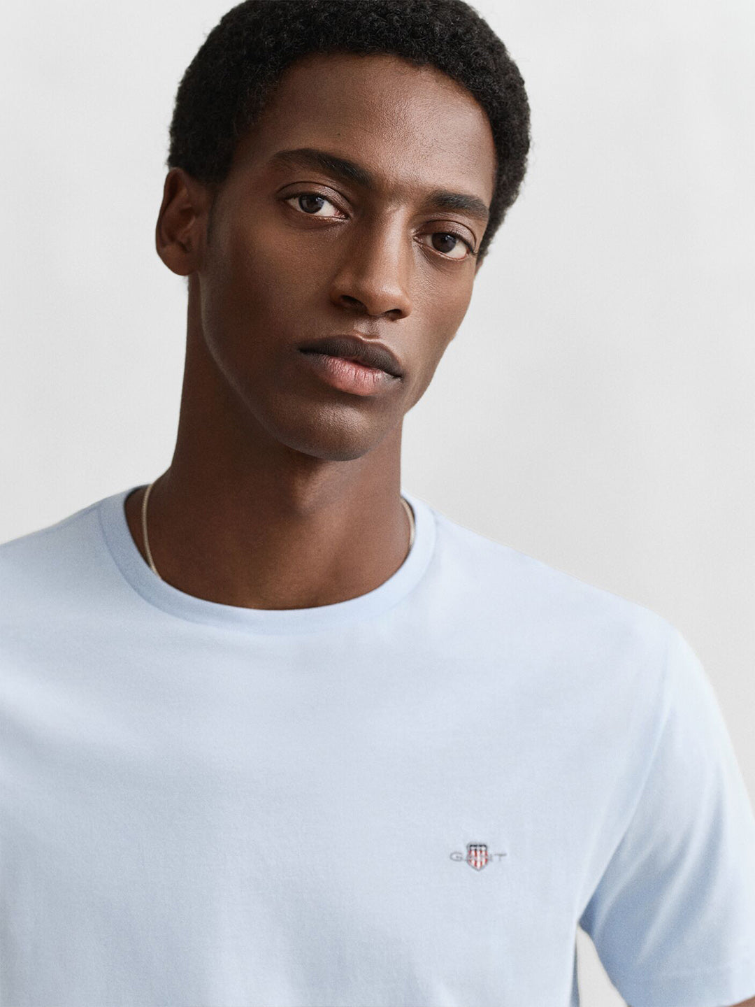 GANT Men Blue Shield Pure Cotton T-Shirt