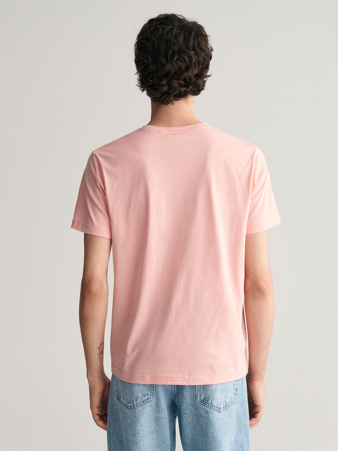 GANT Men Peach Shield Cotton T-Shirt