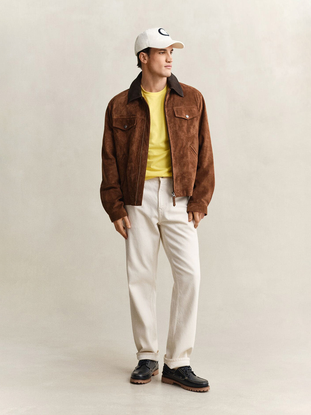 GANT Men Yellow Regular Fit Shield T-Shirt