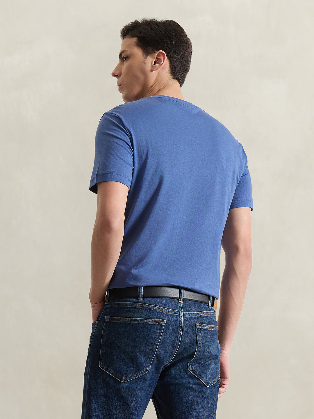 GANT Men Blue Printed T-Shirt