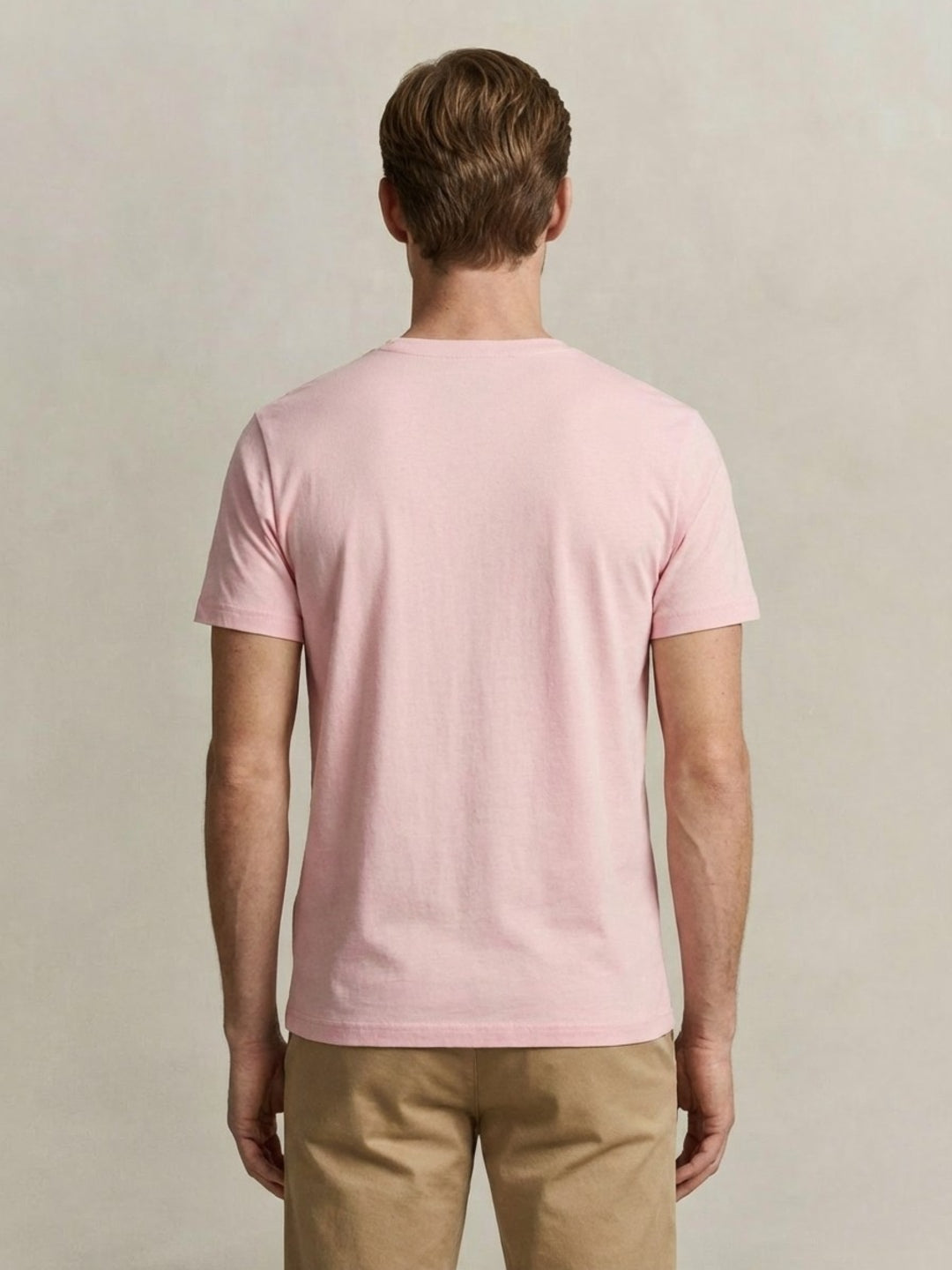 Gant Men Pure Cotton Pink T-Shirt