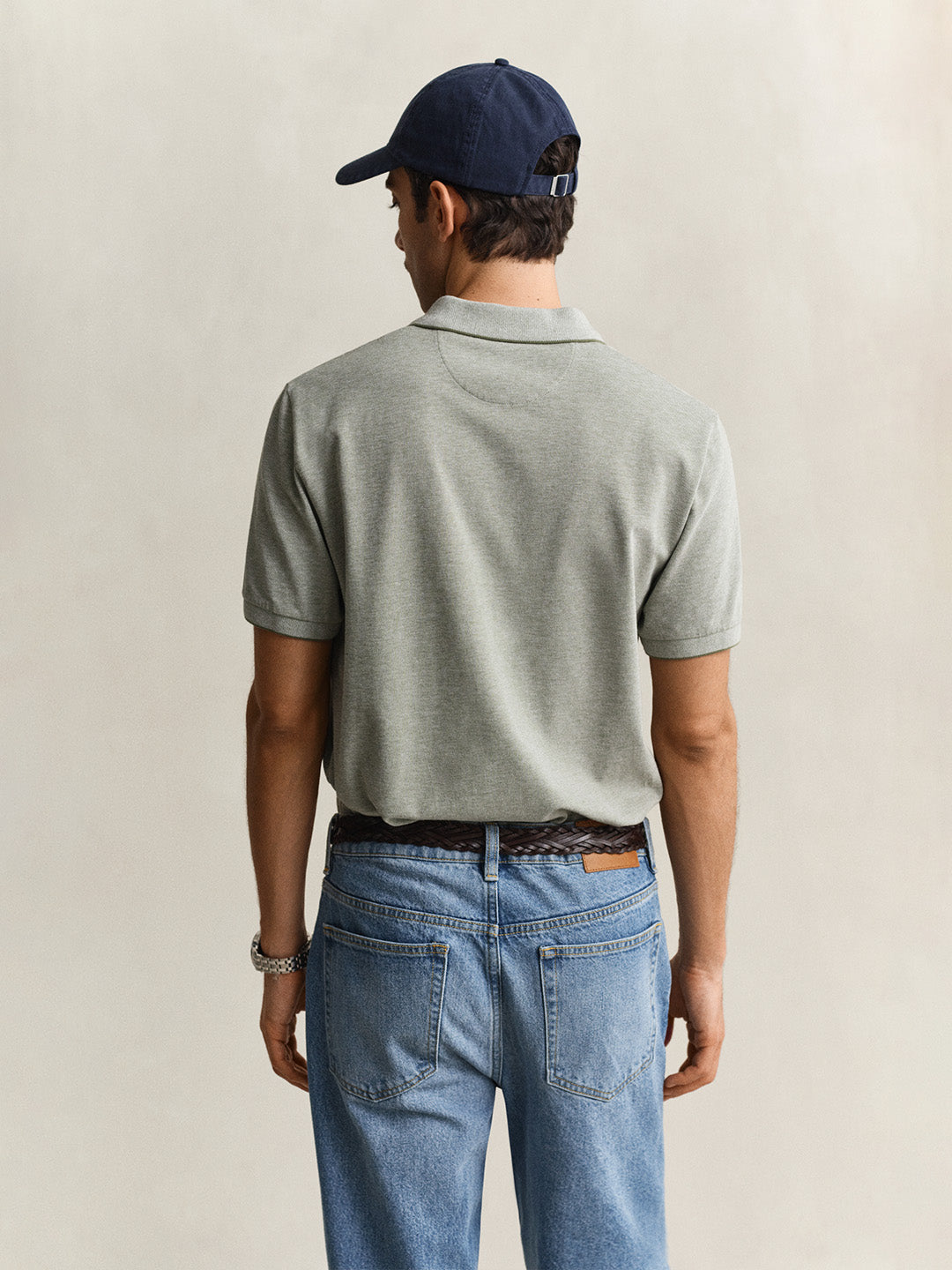 Gant Men Green Cotton Polo T-Shirt