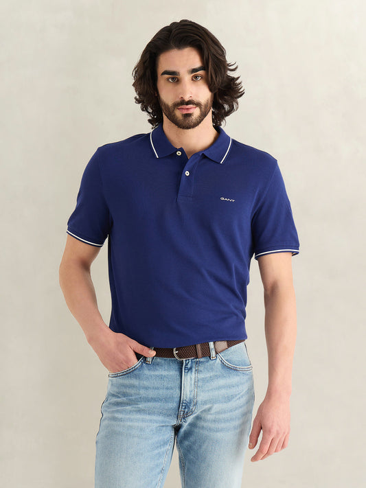 Gant Men Blue Polo T-Shirt