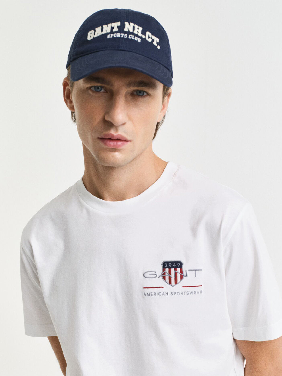 GANT Men White Shield Pure Cotton T-Shirt