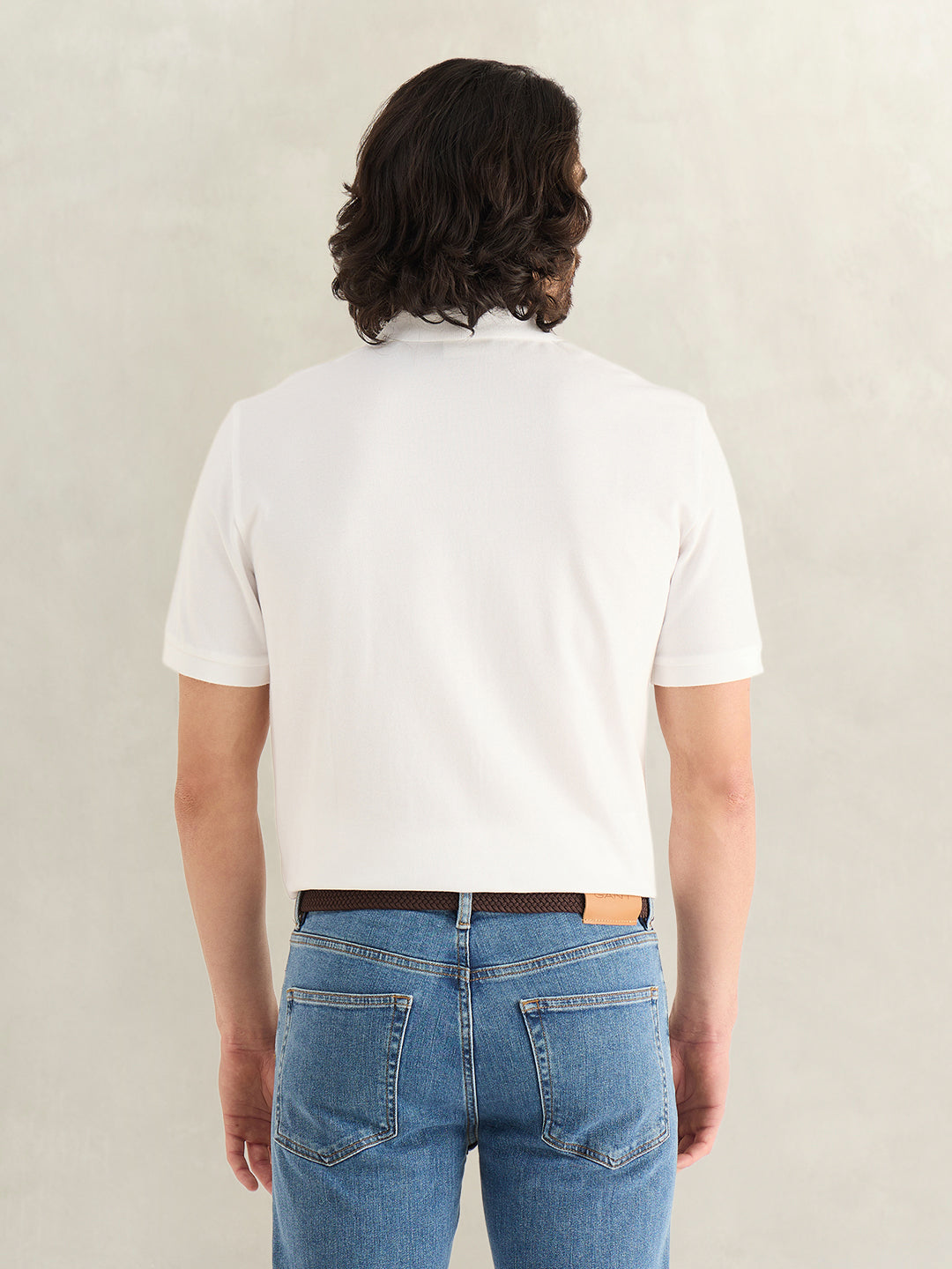 Gant Men White Polo T-Shirt