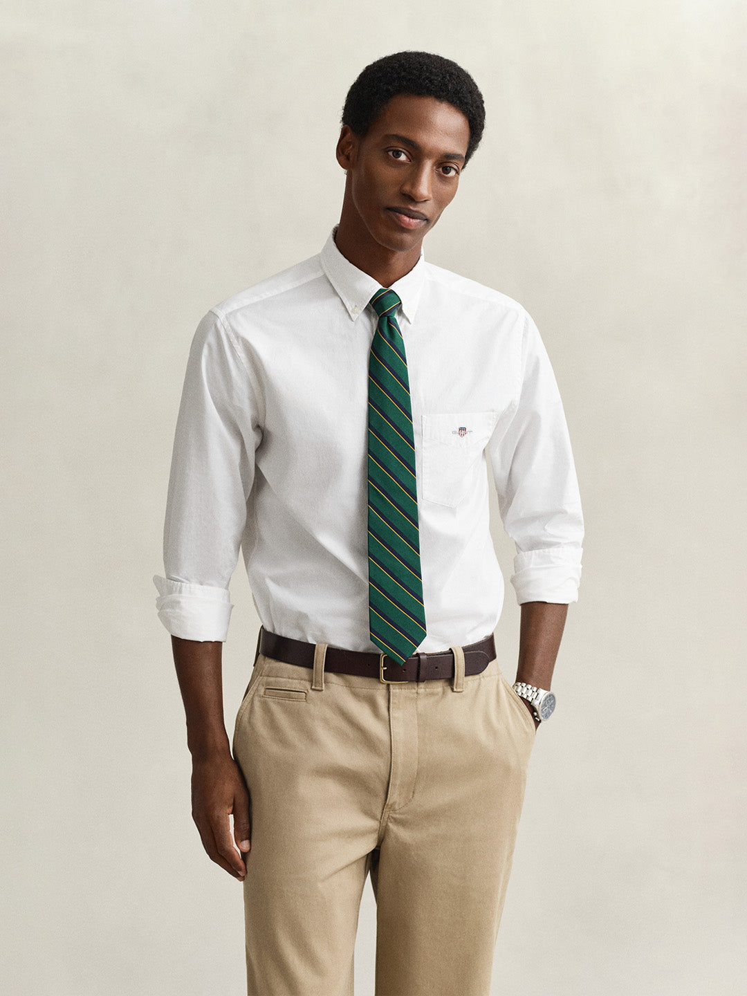 GANT Men White Classic Poplin Shirt
