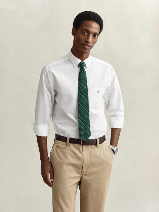 GANT Men White Classic Poplin Shirt