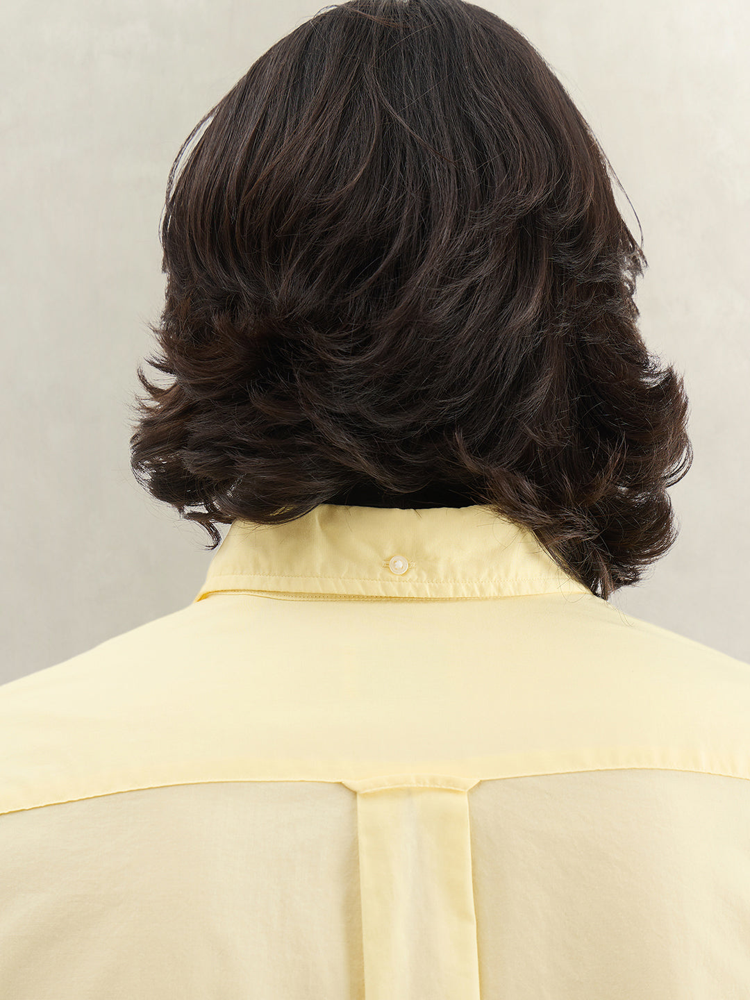 Gant Men Yellow Striped Regular Fit Classic Poplin Shirt