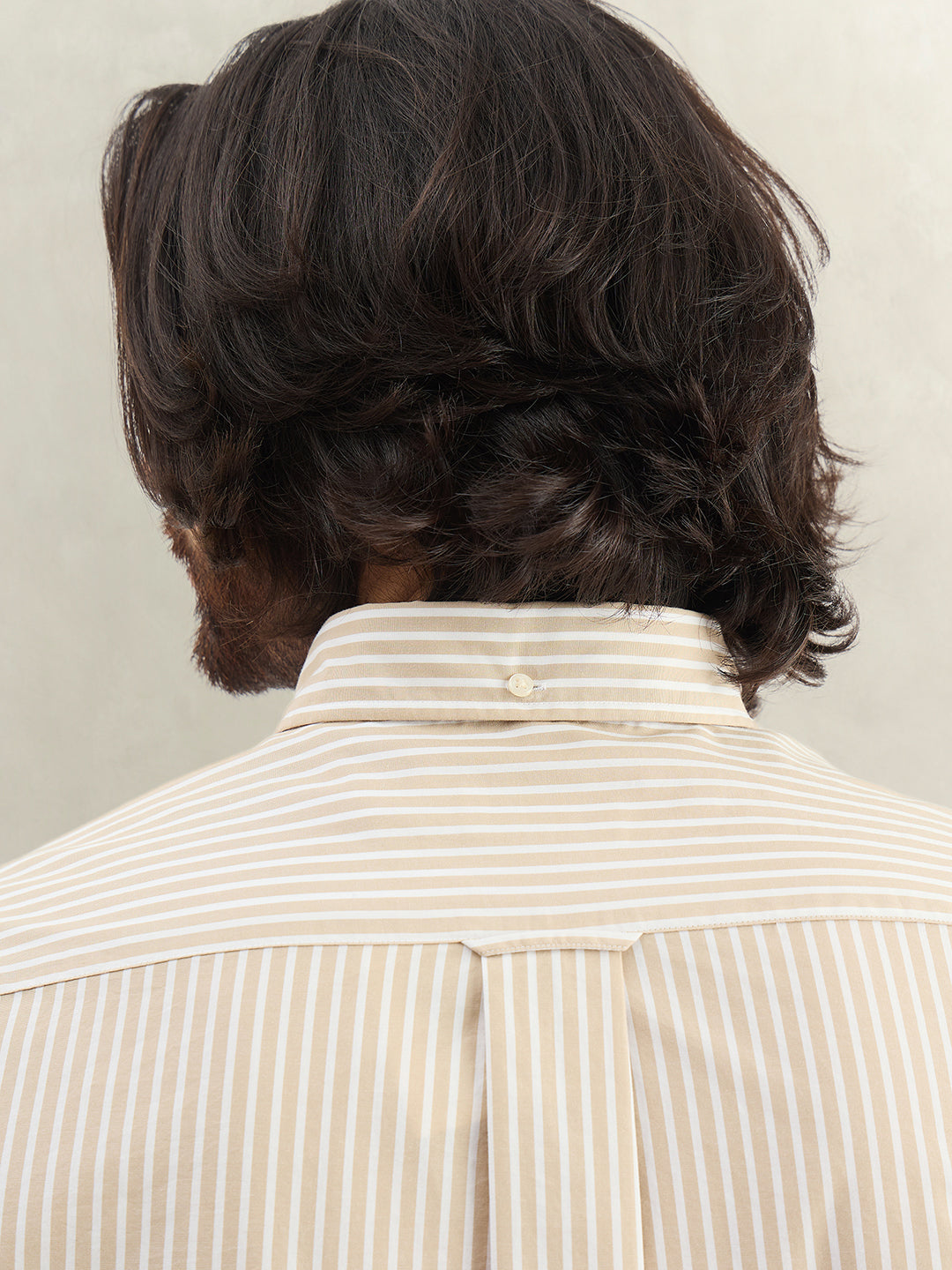 Gant Men Striped Beige Shirt