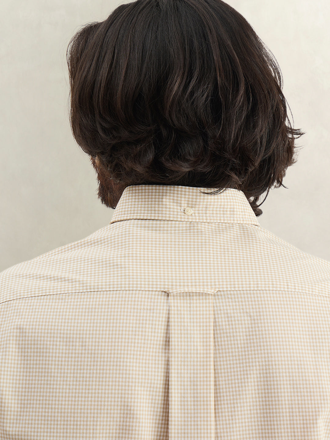 Gant Men Checked Beige Shirt