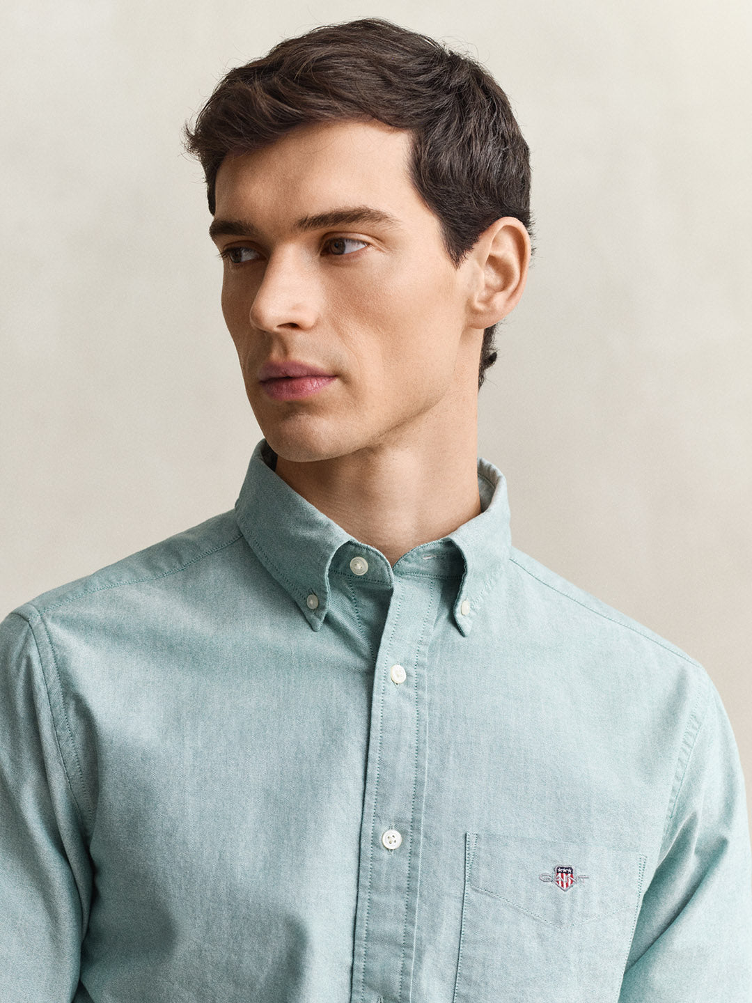 GANT Men Green Classic Oxford Shirt