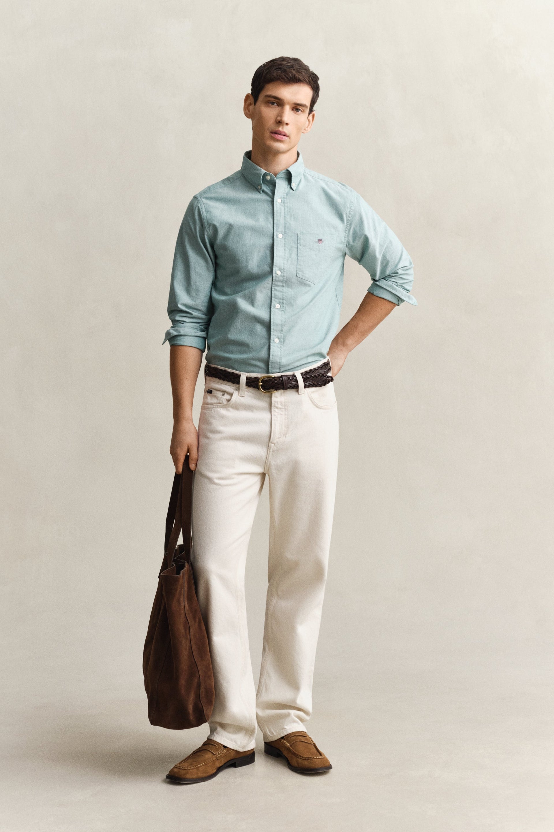 GANT Men Green Classic Oxford Shirt