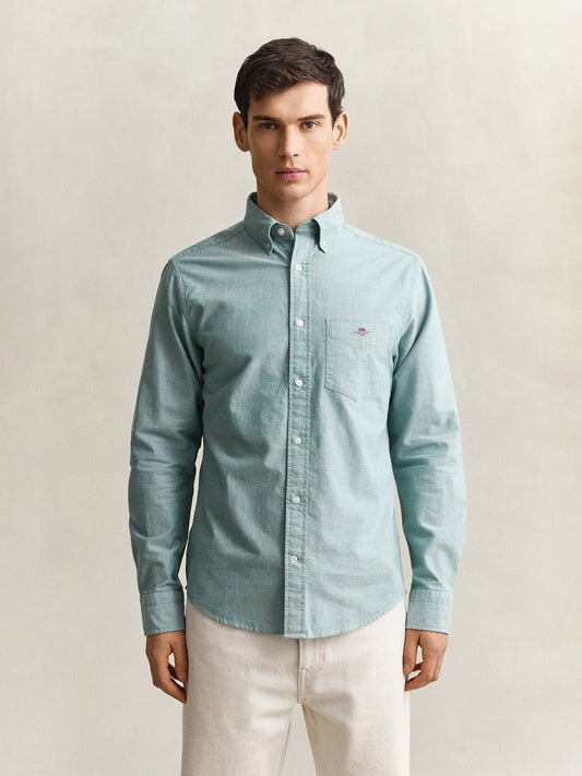 GANT Men Green Classic Oxford Shirt