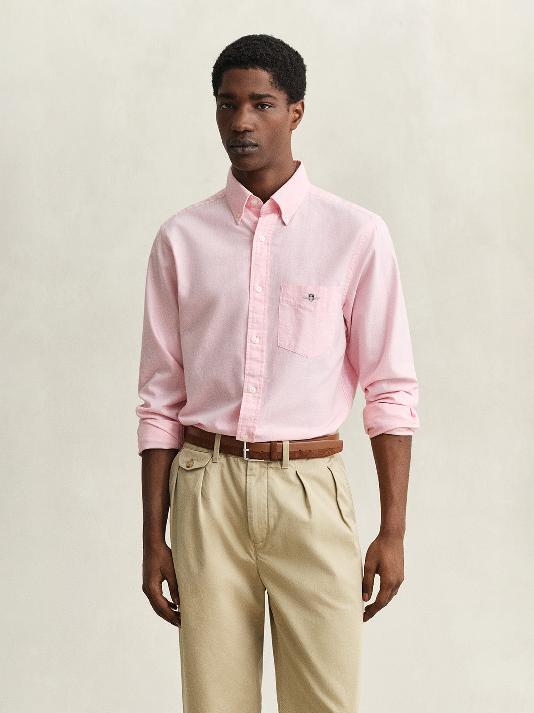 GANT Men Pink Regular Fit Classic Oxford Shirt