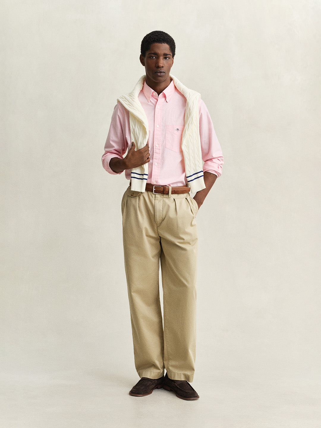 GANT Men Pink Regular Fit Classic Oxford Shirt