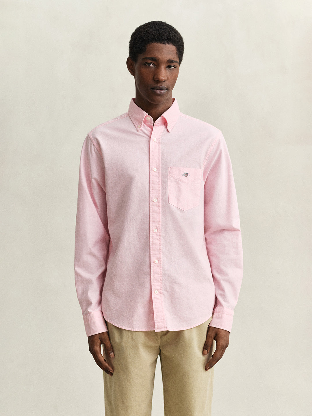 GANT Men Pink Regular Fit Classic Oxford Shirt