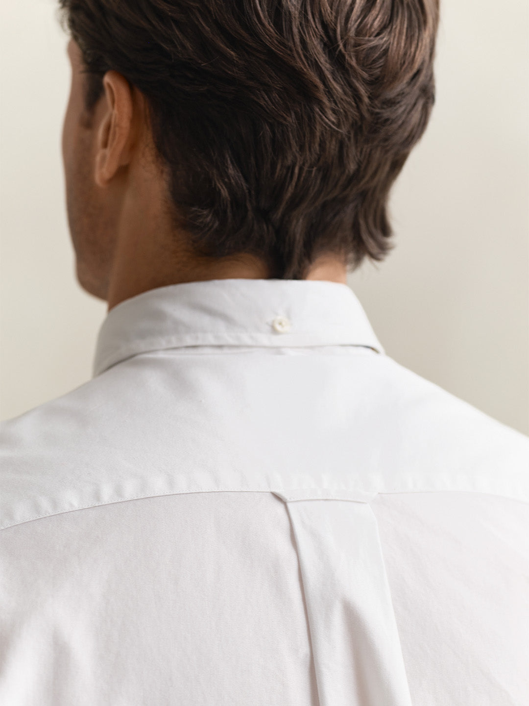 Gant Men White Solid Regular Fit Pinpoint Oxford Shirt